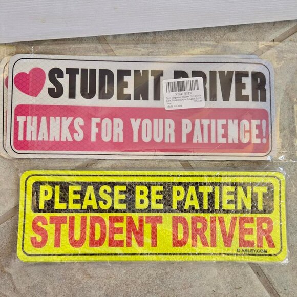 NEW Student Driver Magnet Sign (4 total) - Picture 12 of 12